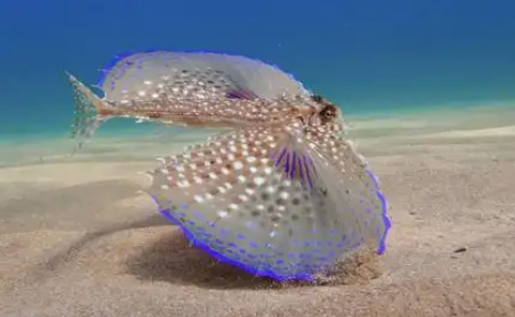 飞角鱼的巨大胸鳍有什么用途?